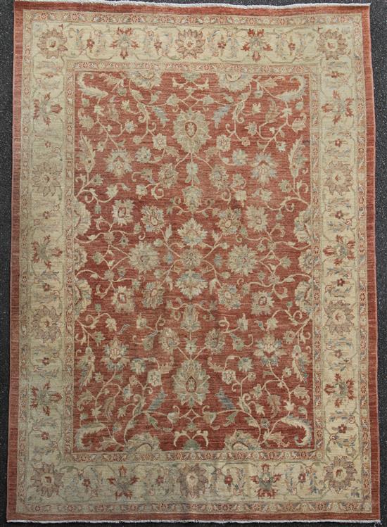 An Aubusson style carpet, 10ft 3in by 8ft 2in.